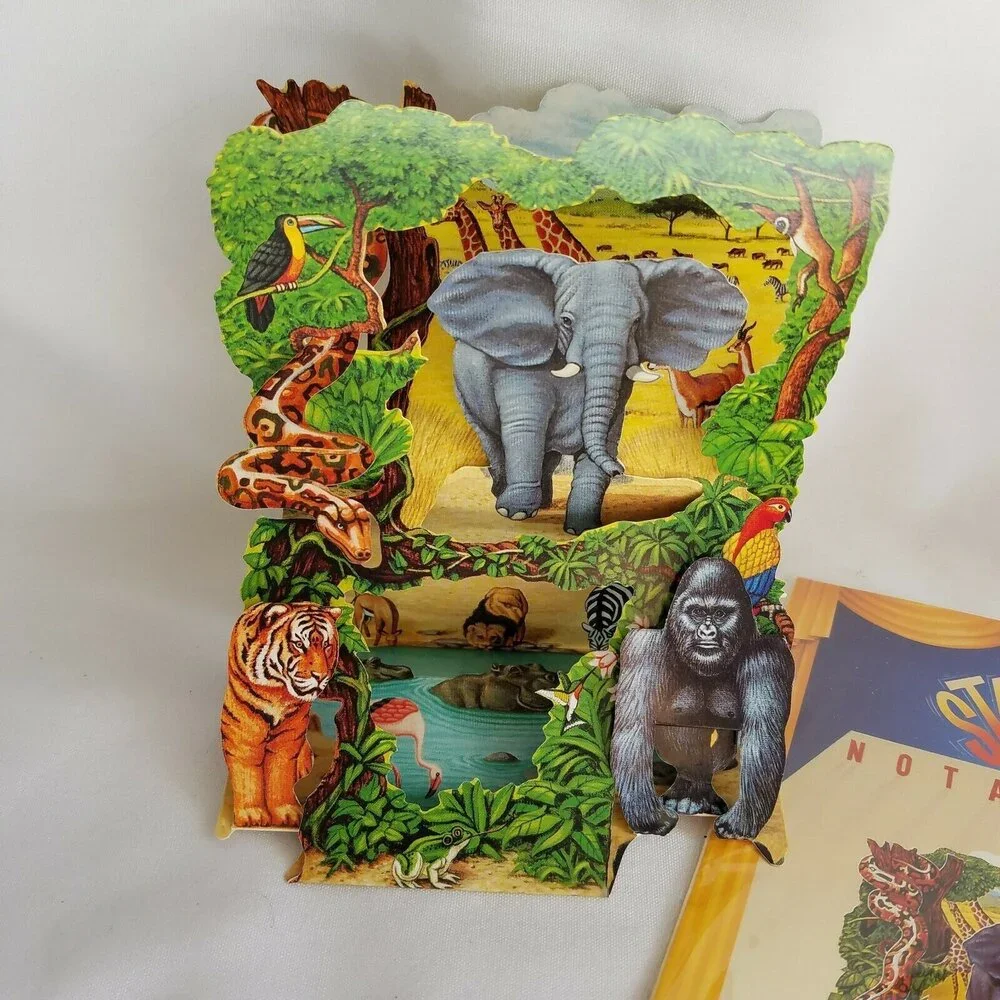 PopShots Standing Notations Jungle 3D Pop Up Greeting Card